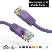 BESTLINK NETWARE CAT5E UTP Ethernet Network Booted Cable - 5ft-Purple 100504PU